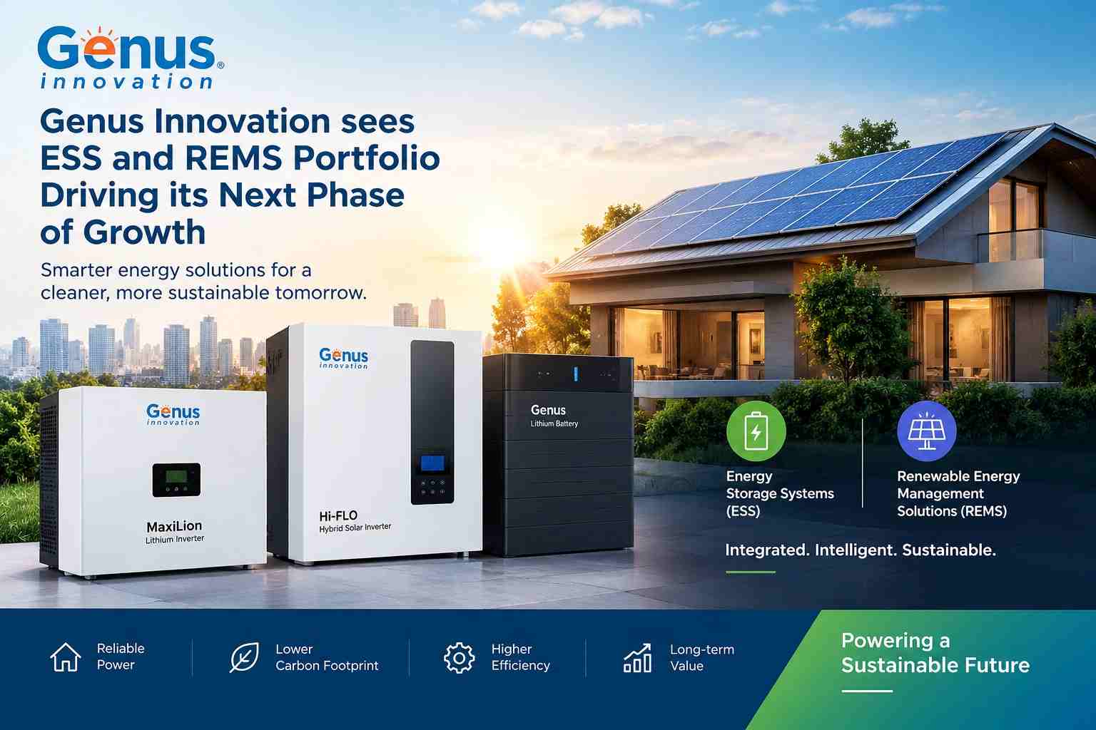 Genus Innovation Expands Into Energy Storage, Hybrid Solar Solutions